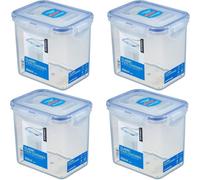 Locknlock Food Storage Container Airtight Leakproof Microwave Safe Transparent Reusable Kitchen Box 850Ml Pack Of 4