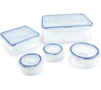 LocknLock Food Storage Containers Set 5-Piece Durable Airtight BPA-Free Plastic