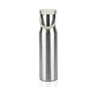 LocknLock Metro Bottle Double-Wall Insulated Stainless Steel with Silicone Handle, 24 oz, Silver