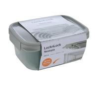 Locknlock NestnLock Stackable Food Storage Containers 3pc set - 500ml / 920ml / 1.6L, Sage Green