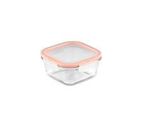 Locknlock Ovenglass Clear Square Borosilicate Glass Reusable Airtight Food Storage Container 500Ml