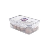 Rectangular 1ltr (207 x 134 x 70mm), Clear/Blue