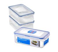 LocknLock Rectangular Airtight Food Storage Container 1L 3Pack