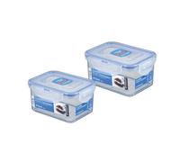 Locknlock Rectangular Airtight Food Storage Container Box Bpa Free 470Ml X 2 Pack