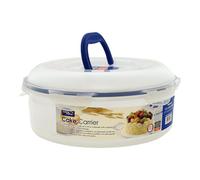 Locknlock Round Cake Carrier With Tray And Carry Handle Leak Proof Cake Storage Container Cake Transport Carrier 5.5L