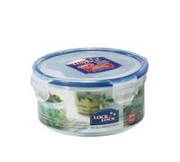 Locknlock Round Food Storage Container Airtight Leak Proof Bpa Free Transparent Kitchen Box 600Ml