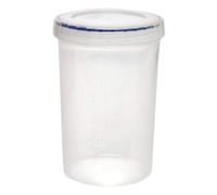 LocknLock Round 760ml Food Storage Containers with Lids - Airtight & Watertight, Microwave & Dishwasher Safe Food Containers with Twist Lids (98 x 146mm)