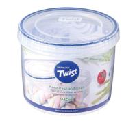 Locknlock Round Food Storage Container Twist Lock Airtight Leak Proof Bpa Free Microwave Dishwasher Safe Transparent 940Ml