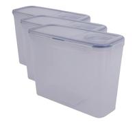 LocknLock Slimline Cereal Container 2.4ltr (Pack of 3)