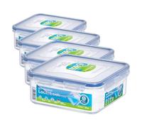 LocknLock Square 870ml (155 x 155 x 60mm) (Pack of 4)