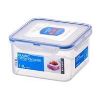 Locknlock Square Classic Food Container 1.2L (40Oz) 155 X 155 X 87mm - Airtight & Leakproof Bpa-Free Plastic Food Box