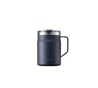 LocknLock Stainless Steel Double Wall Insulated with Handle, Lid, 16 oz, Navy Metro Mug, 1 Count (Pack of 1)