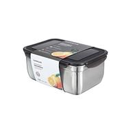 Stainless Steel Storage Canister 3.6L with Black Lid Kitchen Large New
