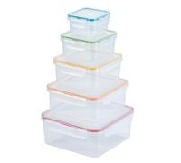 LocknLock Storage Food Storage Container Set, 10-Piece, Clear
