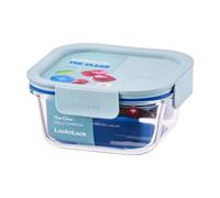 LocknLock The Clear 500ml Airtight Food Storage Glass Container & Lid, BPA Free, Airtight & Leakproof, Oven/Microwave/Freezer/Dishwasher Safe, Perfect For Re-Heating & Meal Prep - Square