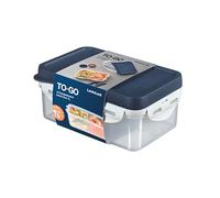 LocknLock to Go Lunch Box with Compartments & Cutlery, 1.00 L, 207 x 137 x 88 mm, 3 Compartments & Sauce Cups, 100% Air- and Waterproof Meal Prep Boxes, Dishwasher and Microwave Safe, BPA-Free