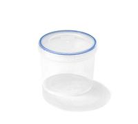 Locknlock Twist Clear Round Plastic Easy Clean Reusable Airtight Food Storage Container 1.9L