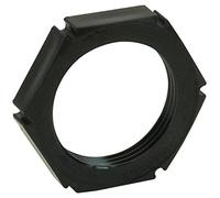 LOCKNUT, M25 Black Polyamide 10PK | Cable Management Gland LOCKNUTS Accessories, 10 X Qty - 10061783