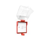 Lockout Lockable Switch Socket Cover Single Gang Fixing Screws Double Sided Tape Included