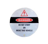 Lockout Steering Wheel Cover - 600mm Diameter | High-Visibility Safety Cover for Vehicle Lockout Tagout Compliance | Industrial Workplace Safety