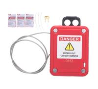Lockout Tagout Cable Lock Adjustable Self Locking Wire Lock with Stainless Steel Cable for Electric Power