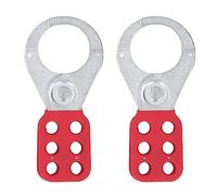 Lockout Tagout Hasp, Safety Tag Out Hasp Industrial 6 Hole Galvanized Steel High Strength Locking Hook for Maintenance Valves Chemistry Plants Automotive Steel Mills 2PCS 1.5 Inch