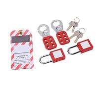 Lockout Tagout Kit, Loto Tag Hasp Dependable Electrical Rustproof Heat Resistant Safety Padlock for Lock Out Tag Out Station