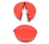 Lockout Tagout Large Gate Valve - 330-450mm - Holds Up to 4 Padlocks - Heavy Duty Red LOTO Device for Industrial Valve Isolation