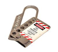 Lockout Tagout Stainless Steel Hasp, Holds Up to 6 Padlocks