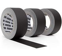 Lockport Black Gaffers Tape 3 Pack - 90 Ft x 2 Inch - Waterproof, No Residue, Non-Reflective, Easy Tear - Black Gaffer Tape for Photography, Filming, Stage, Production, and Backdrops