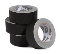 Lockport Black Gaffers Tape 4 Pack - 30 Yards x 2 Inch - Waterproof, No Residue, Non-Reflective, Easy Tear, Matte Gaffer Stage Tape - Gaff Cloth Tape for Photography, Filming Backdrop