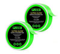 Lockport Glow in The Dark Tape - 2 Pack - 60 Ft x 1 Inch of Bright, Rechargeable, & Long-Lasting Fluorescent Tape - Luminous Tape for Outdoor Sports, Night Decorations, and Home Marking