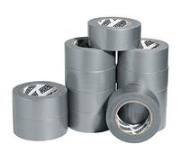 Lockport Silver Duct Tape - 90ft x 2in - Multi Pack Heavy Duty Waterproof Duct Tape - 12-Pack