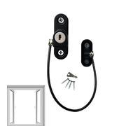Locks for Children - Lockable Casement Security Limiter | Childproof Home Protection for Baby, Child, Public Spaces, and Family Security
