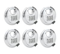 Locks with Keys Silver Stainless Steel Discus Security Anti-Theft Entry vidaXL