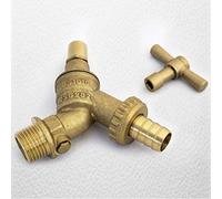 Lockshield 1/2" Hose Union Bib Tap Outside Garden Tap including DCV secure against water loss