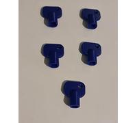 Lockshield Key Radiator Valve Microbore Myson Matchmate - Square 6x6mm 5pcs | Radiater