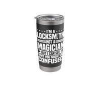 Locksmith Key Maker Lock Picker Locksmithing Not A Magician Stainless Steel Insulated Tumbler
