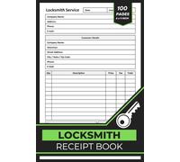 Locksmith Receipt Book: Locksmith Service Receipt Form | Work Orders For Locksmiths | 50 Forms Single-Sided Sheets