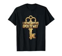 Locksmiths Open The Way Golden Key T-Shirt