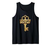 Locksmiths Open The Way Golden Key Tank Top