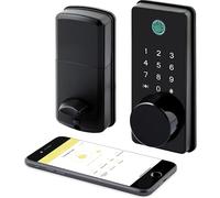 LOCKSTAR® Smart Door Lock • Keyless Deadbolt • Multiple Entry Methods - APP • Fingerprint Touch ID • Keypad Code • FOB • Traditional Key • Smart Home Devices •