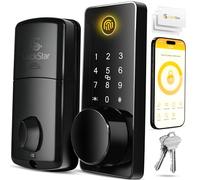 LOCKSTAR® Smart Door Lock • Keyless Deadbolt • Multiple Entry Methods - APP • Fingerprint Touch ID • Keypad Code • FOB • Traditional Key • Smart Home Devices •