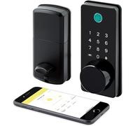 LOCKSTAR® Smart Door Lock • Keyless Deadbolt • Multiple Entry Methods - APP • Fingerprint Touch ID • Keypad Code • FOB • Traditional Key • Smart Home Devices •