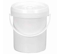 Lockweiler Diaper Pail with Lid Trash Can Household Bucket 7L White