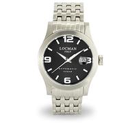 Locman Island Men's Mechanical Watch casual offer cod. 0615V01-00BKWBR0, bracelet
