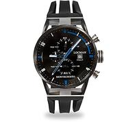 Locman Italy Montecristo Classic Chrono PVD Men's Watch Black Ref 051, Men, Strap.