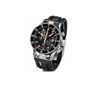 LOCMAN MEN'S 44MM BLACK RUBBER BAND STEEL CASE QUARTZ WATCH 051200KOBKNKSIK
