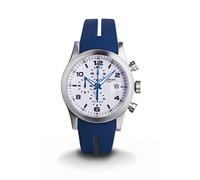 LOCMAN Men's Chronograph Stainless Steel Island Dial Black Arabic Numbers