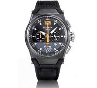 Locman Nuovo Mare 0555K01S-BKBKORGPK Men's Chronograph Watch, Strap